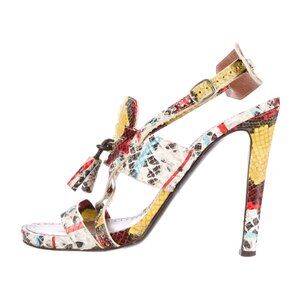 Proenza Schouler Multi-Colored Snakeskin Sandals 9 | IT 39